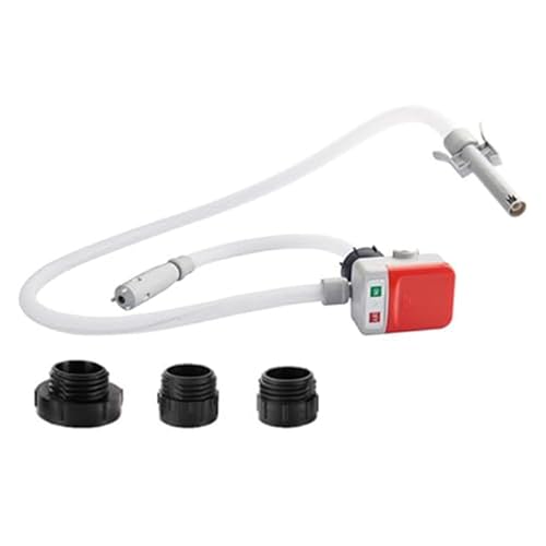 Automatische Kraftstoff-Transferpumpe, mit Auto-Stopp-Sensor, batteriebetriebene Benzinpumpe mit 2,4 GPM Durchflussrate und erweitertem Adapter, tragbare Flüssigkeitspumpe für Benzin, Kerosin, Diesel( von SJMDSDSC