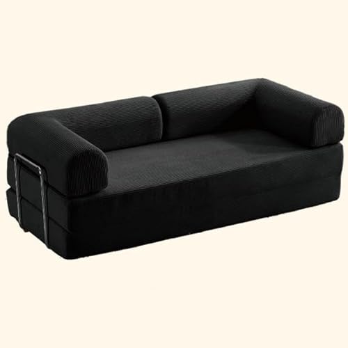 Kompressionssofa umwandelbares Bodenbett Schlafsofa Zweisitzer Cordmatratze ausklappbar bequeme Lounge für das Wohnzimmer multifunktionaler Memory-Schaum mit Armlehne tragbare Couch kleine Räume (150c Kompressionssofa umwandelbares Bodenbett Schlafsofa Zweisitzer Cordmatratze ausklappbar bequeme Lounge für das Wohnzimmer multifunktionaler Memory-Schaum mit Armlehne tragbare Couch kleine Räume (150c von SJMDSDSC