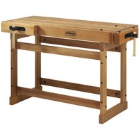 SJÖBERGS Hobelbank »Scandi Plus 1450«, BxHxL: 71 x 90 x 145,3 cm, Buchenholz, mit 4 Bankhaken - braun von SJÖBERGS