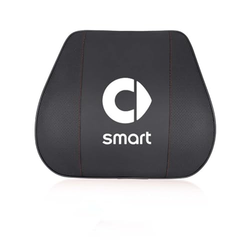 SJPJDGFC Lendenkissen Auto, für Smart Eq Fortwo Forfour 453 451 452 450 454 Roadster Atmungsaktives Anti-Rutsch Rückenkissen Autositz-Rückenkissen Komfortabler Rückenstützpunkt,A von SJPJDGFC