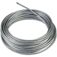 10 m Metallseil - 8 mm - Stahlspanner mit PVC-Ummantelung - für Wäscheleine von SJQKA