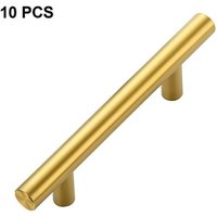 10er-Pack Küchenschrankgriffe – 96 mm Lochabstand, gebürsteter goldfarbener Edelstahl 10er-Pack Küchenschrankgriffe – 96 mm Lochabstand, gebürsteter goldfarbener Edelstahl von SJQKA