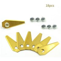 18 Ersatzklingen + 18 Schrauben - Ersatzklingen für Bosch Indego Mähroboter - Klingenstärke 1mm, passend für Mähroboter 18 Ersatzklingen + 18 Schrauben - Ersatzklingen für Bosch Indego Mähroboter - Klingenstärke 1mm, passend für Mähroboter von SJQKA