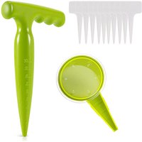 2-teiliges Garten-Set bestehend aus einem Blumenzwiebelpflanzer, einem Samenspender, 10 Pflanzenetiketten, einem Locher und einem Handwerkzeug. 2-teiliges Garten-Set bestehend aus einem Blumenzwiebelpflanzer, einem Samenspender, 10 Pflanzenetiketten, einem Locher und einem Handwerkzeug. von SJQKA