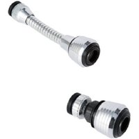 2-teiliger Strahlregler-Verlängerungsschlauch für Wasserhähne, 360° drehbarer Wasserhahnschlauch, Wasserhahnzubehör, wassersparender drehbarer 2-teiliger Strahlregler-Verlängerungsschlauch für Wasserhähne, 360° drehbarer Wasserhahnschlauch, Wasserhahnzubehör, wassersparender drehbarer von SJQKA