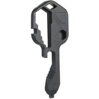 24-in-2 Multifunktionsschlüssel Tragbares Mini-Outdoor-Werkzeug Flaschenöffner aus Edelstahl Für Schnurabschneider, Dosenöffner usw. (Schwarz) von SJQKA