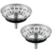 2er-Pack Küchenspülsiebe – Abflussstopfen für Küchenspüle mit Anti-Verstopfungskorb – Küchenspülstöpsel 2er-Pack Küchenspülsiebe – Abflussstopfen für Küchenspüle mit Anti-Verstopfungskorb – Küchenspülstöpsel von SJQKA