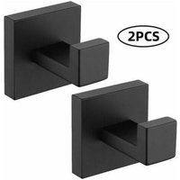 2er-Pack Wandhaken, Handtuchhaken, 304 Edelstahl, schwarze Haken, rostfreie Haken, wasserdichte Haken, Badezimmerzubehör, Kleiderhaken, schwarz 2er-Pack Wandhaken, Handtuchhaken, 304 Edelstahl, schwarze Haken, rostfreie Haken, wasserdichte Haken, Badezimmerzubehör, Kleiderhaken, schwarz von SJQKA