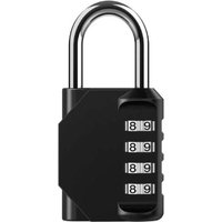 4-stelliges Zahlenschloss – Sicherheitsschloss mit Zahlenkombination, wetterfestes Sicherheitsschloss mit Zahlenkombination, Zahlenschloss von SJQKA
