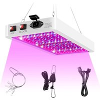 400-W-LED-Pflanzenlampe für den Innenbereich, 312 LEDs mit Vollspektrumlicht, für Gemüse und Blumen, Doppelschalter, wasserdichte Hängelampe (IP65), von SJQKA