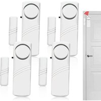 Sjqka - 4er-Pack Mini-Alarmaufkleber für Fenster und Türen mit kabellosem Magnetsensor 90 dB – kabelloses Alarmsystem für die Sicherheit zu Hause, Sjqka - 4er-Pack Mini-Alarmaufkleber für Fenster und Türen mit kabellosem Magnetsensor 90 dB – kabelloses Alarmsystem für die Sicherheit zu Hause, von SJQKA