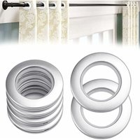 50 Stück Vorhang-Ösenringe, Vorhangösen, runde Kunststoffringe, Innendurchmesser 40 mm, DIY-Ringe für Fenstervorhang, Duschvorhang 50 Stück Vorhang-Ösenringe, Vorhangösen, runde Kunststoffringe, Innendurchmesser 40 mm, DIY-Ringe für Fenstervorhang, Duschvorhang von SJQKA
