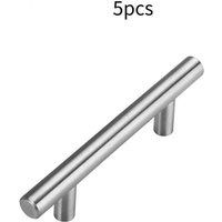 5er-Pack Schubladengriffe aus gebürstetem Nickel für Küchenschränke – T-Griffe für Kommoden im europäischen Stil – Lochabstand 5–12,5 cm 5er-Pack Schubladengriffe aus gebürstetem Nickel für Küchenschränke – T-Griffe für Kommoden im europäischen Stil – Lochabstand 5–12,5 cm von SJQKA