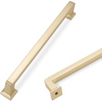 6er-Pack 192 mm (7,5 Zoll) Küchenschrankgriffe aus gebürstetem Messing, goldene Schrankgriffe, Küchenschrank-Hardware, Schubladengriffe von SJQKA