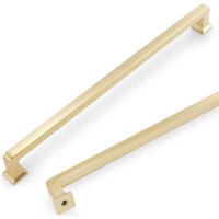 6er-Pack 320 mm (12,6 Zoll) Küchenschrankgriffe aus gebürstetem Messing, goldene Schrankgriffe, Küchenschrank-Hardware, Schubladengriffe von SJQKA