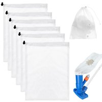 6er-Pack Netzbeutel für Pools – Pool-Filterbeutel – Netzbeutel mit Kordelzug – Pool-Staubsaugerbeutel – Mikrofilterbeutel mit feinem Netz zum 6er-Pack Netzbeutel für Pools – Pool-Filterbeutel – Netzbeutel mit Kordelzug – Pool-Staubsaugerbeutel – Mikrofilterbeutel mit feinem Netz zum von SJQKA