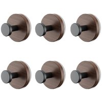 6er-Pack wiederverwendbare Saugnapfhaken aus Kunststoff, Wandmontage, Handtuchhaken, Kleiderhaken, Handtuchhalter für Bad und Küche, kein Bohren 6er-Pack wiederverwendbare Saugnapfhaken aus Kunststoff, Wandmontage, Handtuchhaken, Kleiderhaken, Handtuchhalter für Bad und Küche, kein Bohren von SJQKA