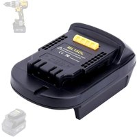 Akkuadapter kompatibel mit Dewalt 20V Werkzeugen, Umbau kompatibel mit Mil-Waukee 18V Akkus, 20V Akku austauschbar von SJQKA