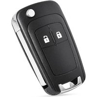 Sjqka - Auto-Fernbedienungsgehäuse für Opel Vauxhall Zafira Astra Insignia für Chevrolet Camaro Cruze Equinox Sonic Terrain 2 Tasten HU100 Blade von SJQKA