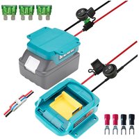 Batterieadapter kompatibel mit Makita Power Wheels 18V BL1850 BL1840 BL1830 Adaptern, Batteriestromwandler mit Sicherung, Schalter und 14-Gauge-Kabel Batterieadapter kompatibel mit Makita Power Wheels 18V BL1850 BL1840 BL1830 Adaptern, Batteriestromwandler mit Sicherung, Schalter und 14-Gauge-Kabel von SJQKA