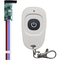 DC12V RF-Fernbedienungsschalter, Fernbedienung + 12V Empfänger-Kit, Mini 433MHz hochempfindliches LED-Relaismodul DC 3,5-12V, für Garagentor-Summer DC12V RF-Fernbedienungsschalter, Fernbedienung + 12V Empfänger-Kit, Mini 433MHz hochempfindliches LED-Relaismodul DC 3,5-12V, für Garagentor-Summer von SJQKA