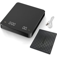 Sjqka - Digitale Kaffeewaage mit Timer, 0,1 g hochpräzise elektronische Küchenwaage mit großem Display, automatischer Tara und Touch-Tasten, Sjqka - Digitale Kaffeewaage mit Timer, 0,1 g hochpräzise elektronische Küchenwaage mit großem Display, automatischer Tara und Touch-Tasten, von SJQKA