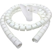3,0 m langer Kabelkanal für den Schreibtisch, flexibler Spiralschlauch für 20-mm-Kabel, weiß 3,0 m langer Kabelkanal für den Schreibtisch, flexibler Spiralschlauch für 20-mm-Kabel, weiß von SJQKA