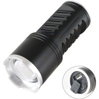 Extrem leistungsstarke LED-Taschenlampe mit 1.000.000 Lumen, eingebautem Hochleistungsakku (10800 mAh), Zoomfunktion, wasserdicht nach IPX7, von SJQKA