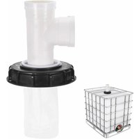 F-förmiger IBC-Tankdeckel mit waschbarem Nylonfilter für 1000-Liter-IBC-Regenwassertank, IBC-Deckelfilter, IBC-Tankzubehör, von SJQKA