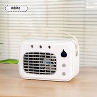 Sjqka - Frischluft und Luftbefeuchtung in einem Mini-USB-Ventilator, 500 mAh, lange Akkulaufzeit, tragbare Desktop-Kühlung von SJQKA