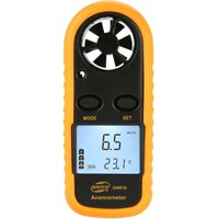 Sjqka - GM816 Digitales Anemometer, Windgeschwindigkeitsmesser, LCD-Hand-Luftmengenmesser, Thermometer Sjqka - GM816 Digitales Anemometer, Windgeschwindigkeitsmesser, LCD-Hand-Luftmengenmesser, Thermometer von SJQKA