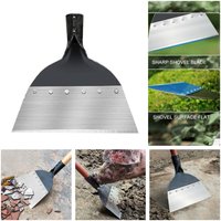 Gartenschaufel, Mehrzweck-Gartenschaufel, Gartenschaufel für den Außenbereich, Rasenschaufel aus massivem Kohlenstoffstahl, 28 cm von SJQKA