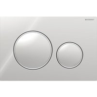 Geberit Sigma20 2-Mengen-Spülplatte: Chrom glänzend, Chrom matt (115.882.KH.1) von SJQKA