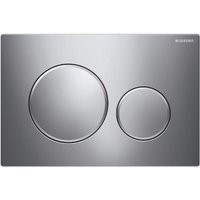 Geberit Sigma20 2-Mengen-Spülplatte: Chrom satiniert/Chrom poliert (115.882.KN.1) von SJQKA