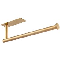 Goldener Küchenrollenhalter für Küchenschränke – Kein Bohren erforderlich – Kleben und Wandmontage – Luxuriöses Design und rostbeständig für moderne Goldener Küchenrollenhalter für Küchenschränke – Kein Bohren erforderlich – Kleben und Wandmontage – Luxuriöses Design und rostbeständig für moderne von SJQKA
