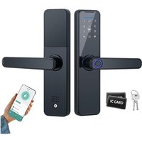 Intelligentes Fingerabdruck-Türschloss mit 2 mechanischen Schlüsseln und 2 IC-Karten, Entsperren per TTLock-App Intelligentes Fingerabdruck-Türschloss mit 2 mechanischen Schlüsseln und 2 IC-Karten, Entsperren per TTLock-App von SJQKA