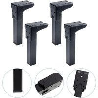 Klappbare Tischbeine zum Anclipsen (4 Stück) – Selbstverriegelndes Scharnier – Moderner Couchtisch – Praktische Klapptischbeine, Nachttischbeine und von SJQKA