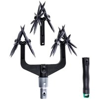 Kreiselgrubber Gartenwerkzeug, 2 in 1 Garten Belüfteter Vertikutierer Rotationsfräse Abnehmbare Protable Leichte Handfräse und Grubber mit 2 von SJQKA