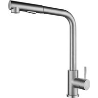 Küchenarmatur aus mattschwarzem Edelstahl – sieben Größen – mit Ausziehbrause – Einhebel-Küchenarmatur mit Ausziehbrause – niedriger Auslauf Küchenarmatur aus mattschwarzem Edelstahl – sieben Größen – mit Ausziehbrause – Einhebel-Küchenarmatur mit Ausziehbrause – niedriger Auslauf von SJQKA