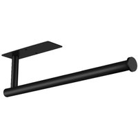 Küchenrollenhalter für unter den Küchenschrank - Mattschwarze Klebefläche - kein Bohren erforderlich - rostfreier Edelstahl für Küchen und Wohnmobile. von SJQKA