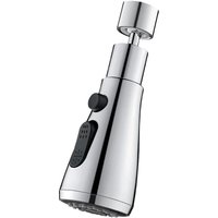 Küchenspülen-Brause mit 360°-Schwenkauslauf, 3 Strahlarten, Küchenarmatur-Düse mit Luftsprudler, Küchenspülen-Mischbatterie mit drehbarem Brausekopf, Küchenspülen-Brause mit 360°-Schwenkauslauf, 3 Strahlarten, Küchenarmatur-Düse mit Luftsprudler, Küchenspülen-Mischbatterie mit drehbarem Brausekopf, von SJQKA