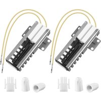 Set mit 2 Gasofenzündern, kompatibel mit den Modellen WB13K21, IG9998, AP2020569 PS231280 WB13T10045, Flachstecker und Mutter für Ofenzünder, von SJQKA