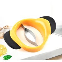 Mangoschneider, -spalter und -entsteiner, rutschfester Griff, Klinge aus Edelstahl, Fruchtschneider, schwarz-gelb Mangoschneider, -spalter und -entsteiner, rutschfester Griff, Klinge aus Edelstahl, Fruchtschneider, schwarz-gelb von SJQKA