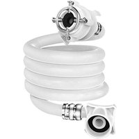 Meter Waschmaschinen-Wasserzulaufschlauchklemme mit Stahlkopf, Heißklebematerial, kompatibel mit allen Marken von SJQKA