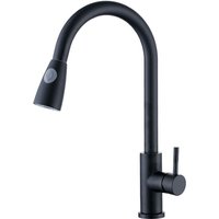 Moderne Küchenarmatur mit hohem Auslauf und Handbrause – Einhebel-Waschtischarmatur – Edelstahl-Handarmatur – schwarz Moderne Küchenarmatur mit hohem Auslauf und Handbrause – Einhebel-Waschtischarmatur – Edelstahl-Handarmatur – schwarz von SJQKA