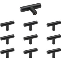 Möbelknöpfe, 10 Stück schwarze Schranktürknöpfe aus Edelstahl, Vintage-Schubladenknöpfe mit Schrauben für Kommoden, Schränke Möbelknöpfe, 10 Stück schwarze Schranktürknöpfe aus Edelstahl, Vintage-Schubladenknöpfe mit Schrauben für Kommoden, Schränke von SJQKA
