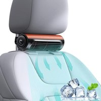 Neuer 12-V-Autolüfter, tragbarer Autositzlüfter, USB-Kühllüfter für LKW, Camping, Boot und Wohnwagen (braun) von SJQKA