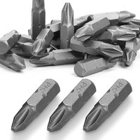 PH2 Bit, 30 Stück Torx Bit 25 mm Ersatz Bits Torx Chrom-Vanadium-Stahl Torx PH2 Torx Bitsatz Bit-Sortiment für Schrauberbits PH2 Bit, 30 Stück Torx Bit 25 mm Ersatz Bits Torx Chrom-Vanadium-Stahl Torx PH2 Torx Bitsatz Bit-Sortiment für Schrauberbits von SJQKA