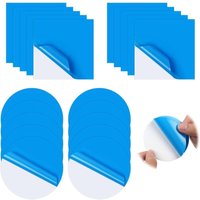 Sjqka - Pool-Reparaturflicken, 20er-Pack selbstklebende Pool-Reparaturflicken, PVC-Flicken-Reparaturset, Pool-Reparaturflicken für die Reparatur von von SJQKA