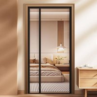 Magnetisches Moskitonetz für Türen und Fenster mit Magneten, automatischer Schließung, kratzfest, verhindert das Eindringen von Insekten, keine Nägel von SJQKA